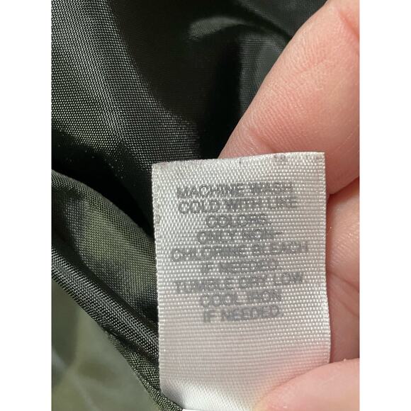 J. Jill Quilted Puffer Vest Womens SP Small Petite Herringbone Insulated Green - Picture 11 of 11